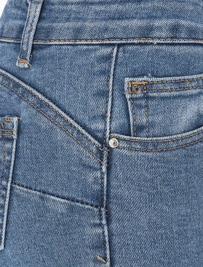 Jean push up coupe skinny - Bleu - 3