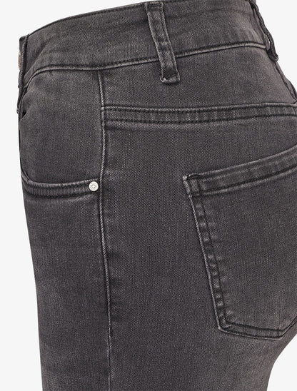 Jean 7/8 coupe mom - Gris foncé - 3