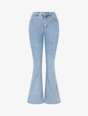 Jean push up coupe flare - Bleu clair - 4