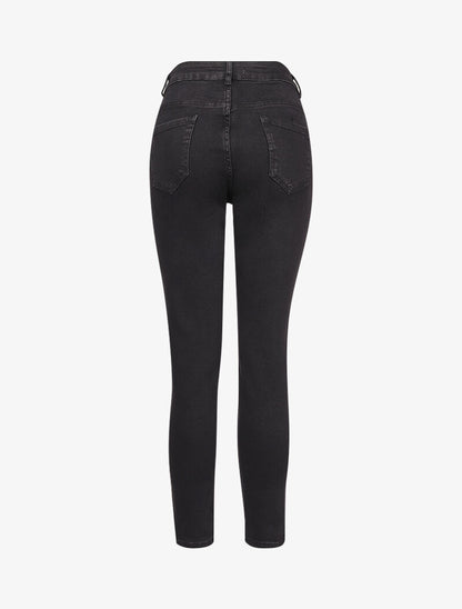 Jean mom taille standard - Noir - 2