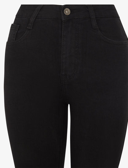 Jean push up coupe flare - Noir - 3
