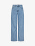 Jean style baggy coupe droite - Bleu - 4