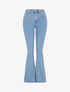 Jean taille haute coupe flare - Bleu clair - 1
