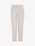 Jean mom taille haute froncée - Gris clair - 1