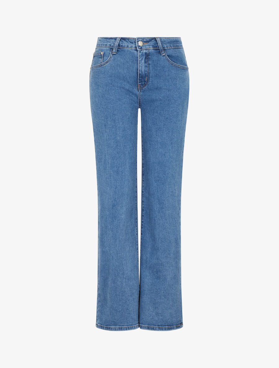 Jean coupe droite grande taille - Bleu - 4