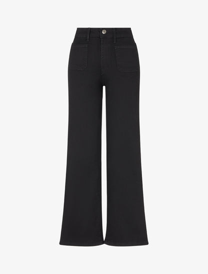 Jean wide leg coupe ample - Noir - 1