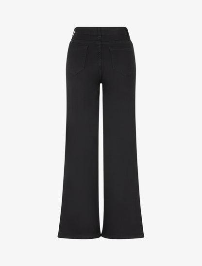Jean wide leg coupe ample - Noir - 2