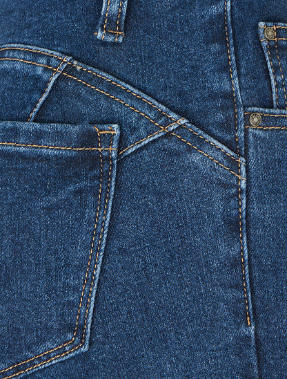 Jean push up coupe flare - Bleu - 3
