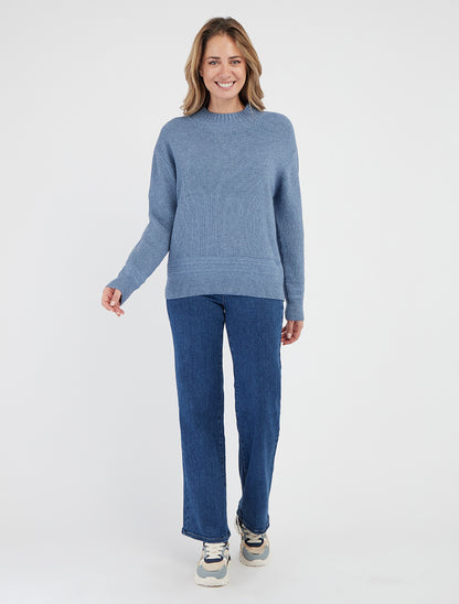 Jean amplio de talla estándar - Azul denim