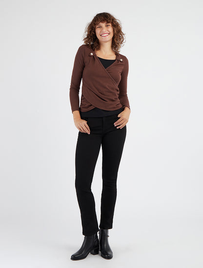 Jean slim taille haute uni - Noir - 8