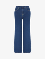 Jean basique coupe droite - Bleu - 1