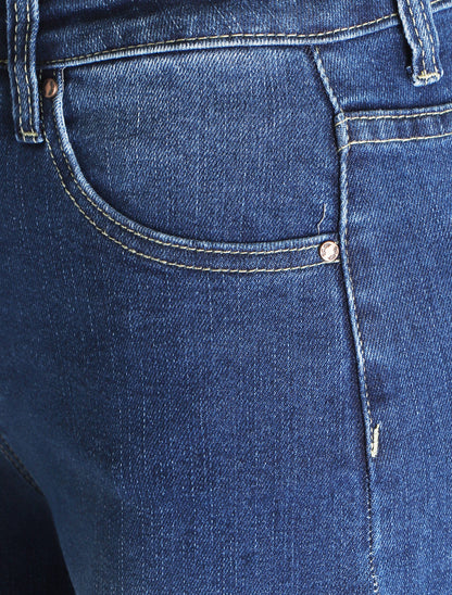 Jean coupe droite délavé - Bleu denim - 3