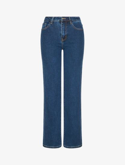 Jean wide leg casual - Denim - 1