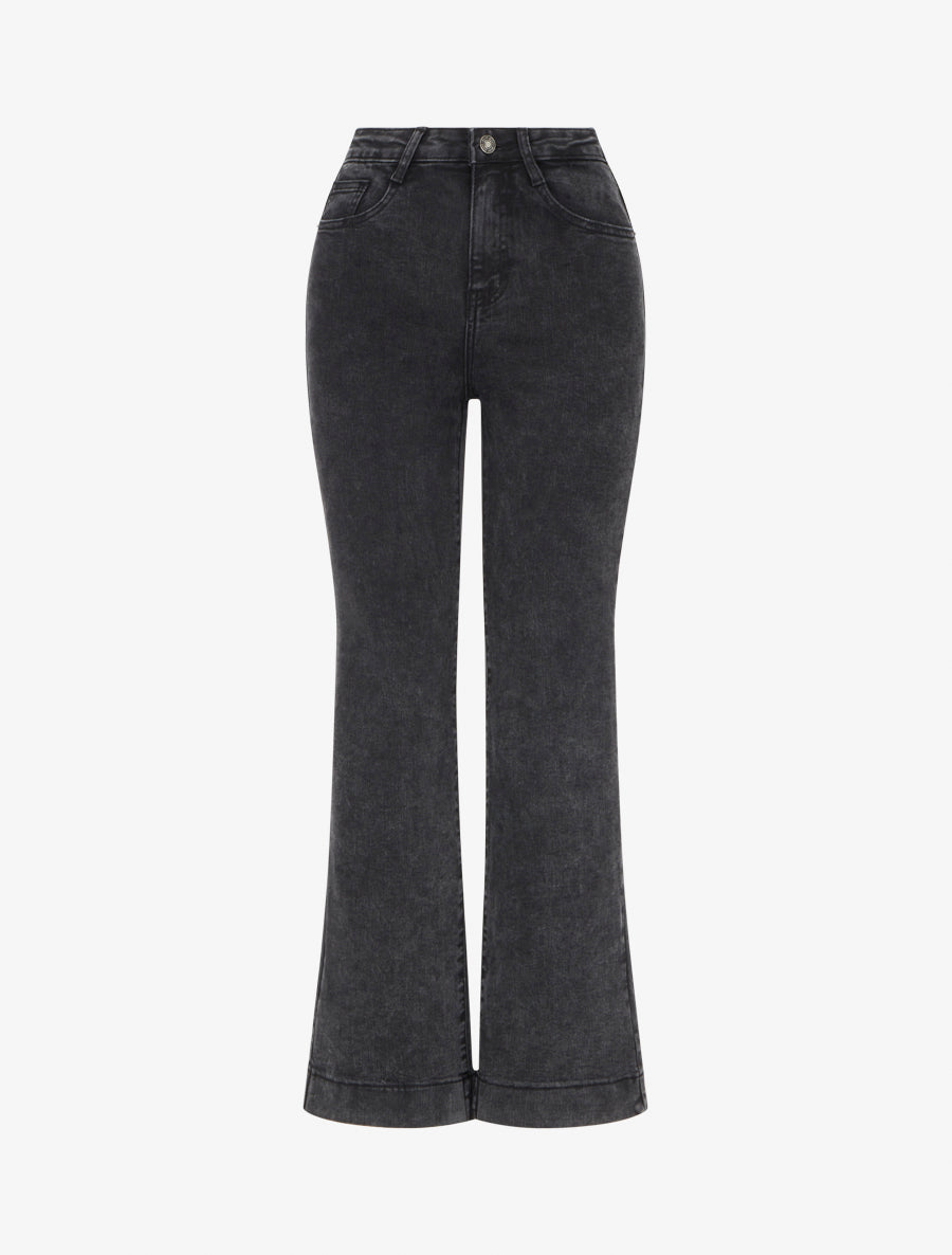 Jean classique coupe droite - Gris foncé - 1