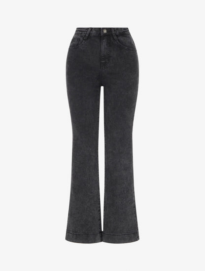Jean classique coupe droite - Gris foncé - 1