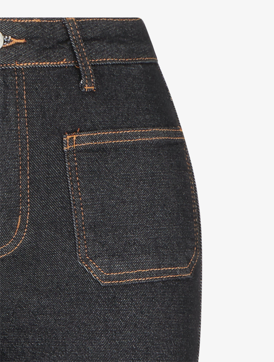 Jean à 4 poches coupe bootcut - Noir - 3