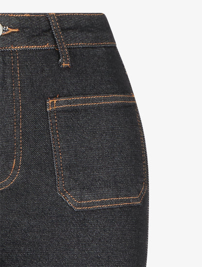 Jean à 4 poches coupe bootcut - Noir - 3