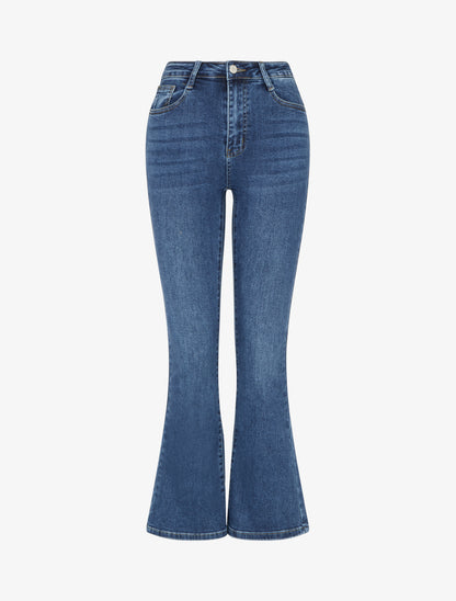 Jean standard coupe flare - Bleu - 1