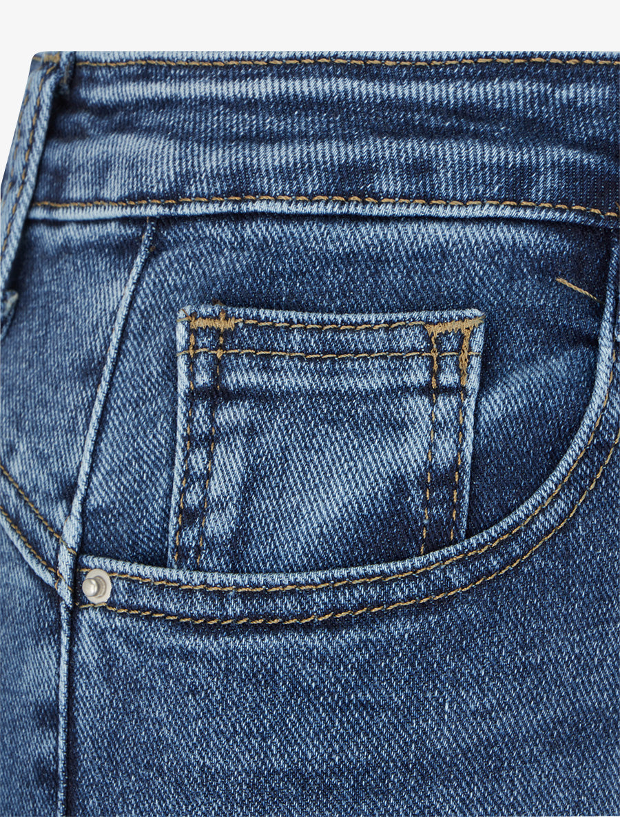 Jean standard coupe flare - Bleu - 3