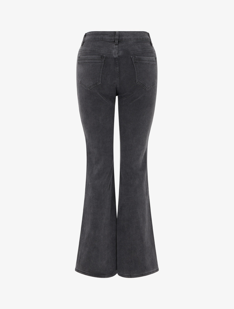 Jean standard coupe flare - Gris - 2