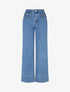 Jean ample à poches plaquées - Bleu clair - 1