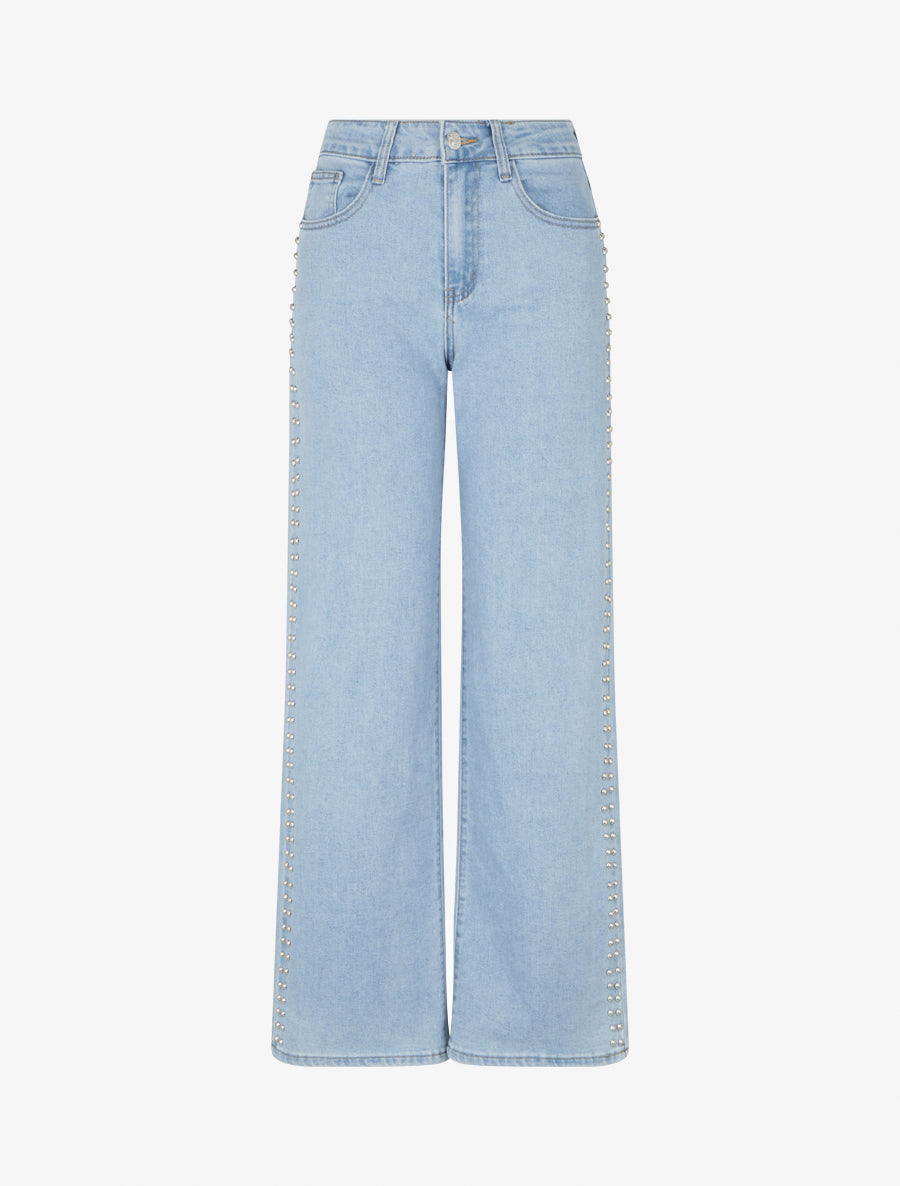 Jean push up clouté - Bleu - 1