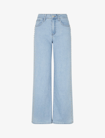 Jean push up clouté - Bleu - 1