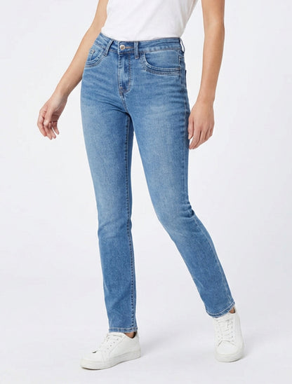 Jean clásico corte slim - Azul