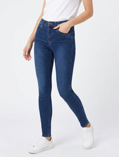 Jean estándar corte skinny - Azul