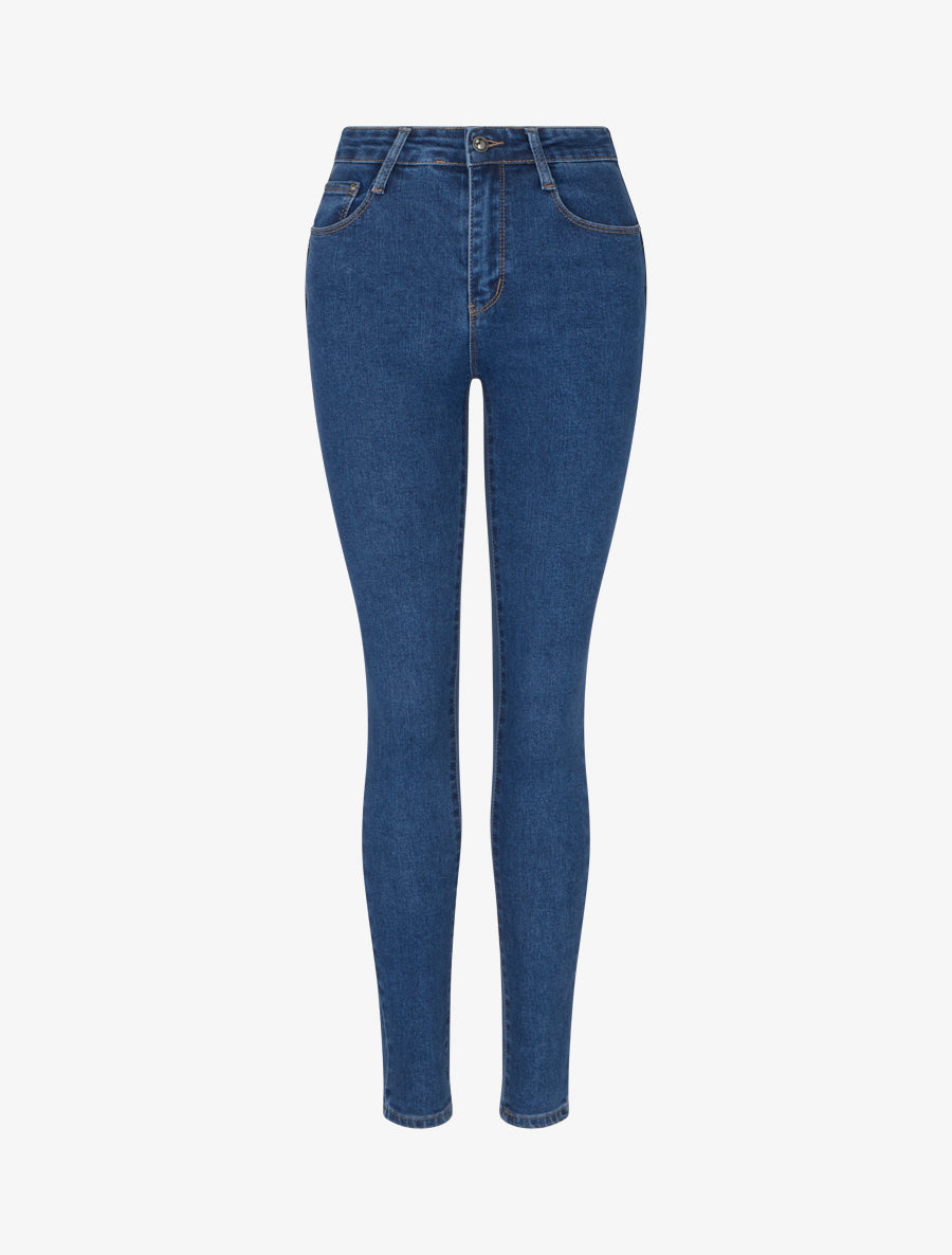 Jean push up coupe skinny - Bleu - 1