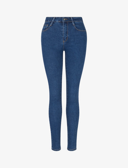 Jean push up coupe skinny - Bleu - 1