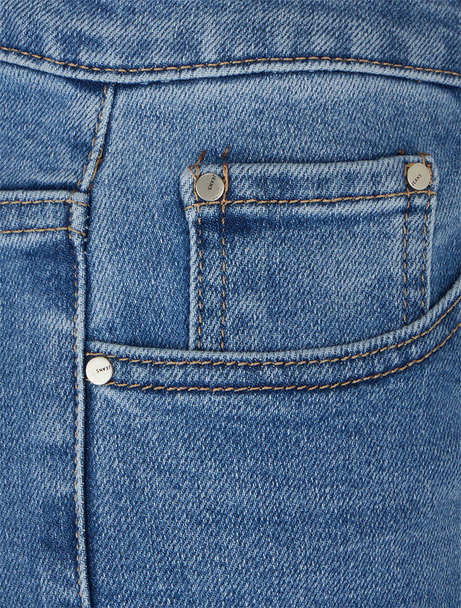 Jean classique wide leg coupe droite - Bleu - 3