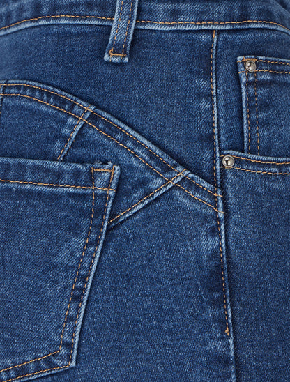 Jean skinny à taille haute - Bleu - 3