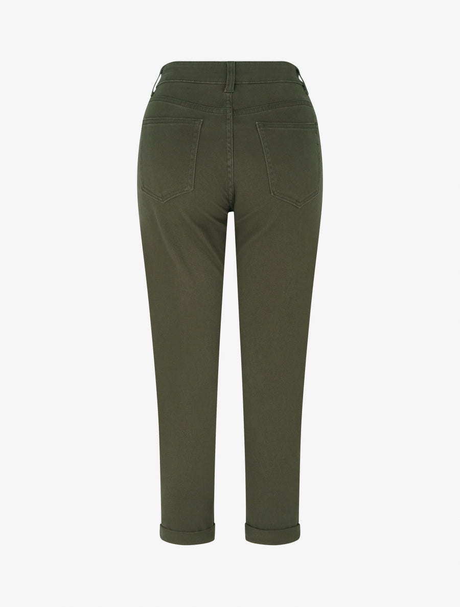 Jean mom taille haute - Kaki - 2