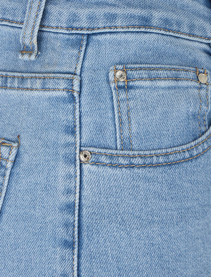 Bermuda ample taille standard - Bleu - 3