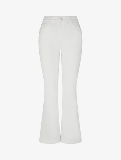 Jean flare push-up à taille haute - Blanc - 1