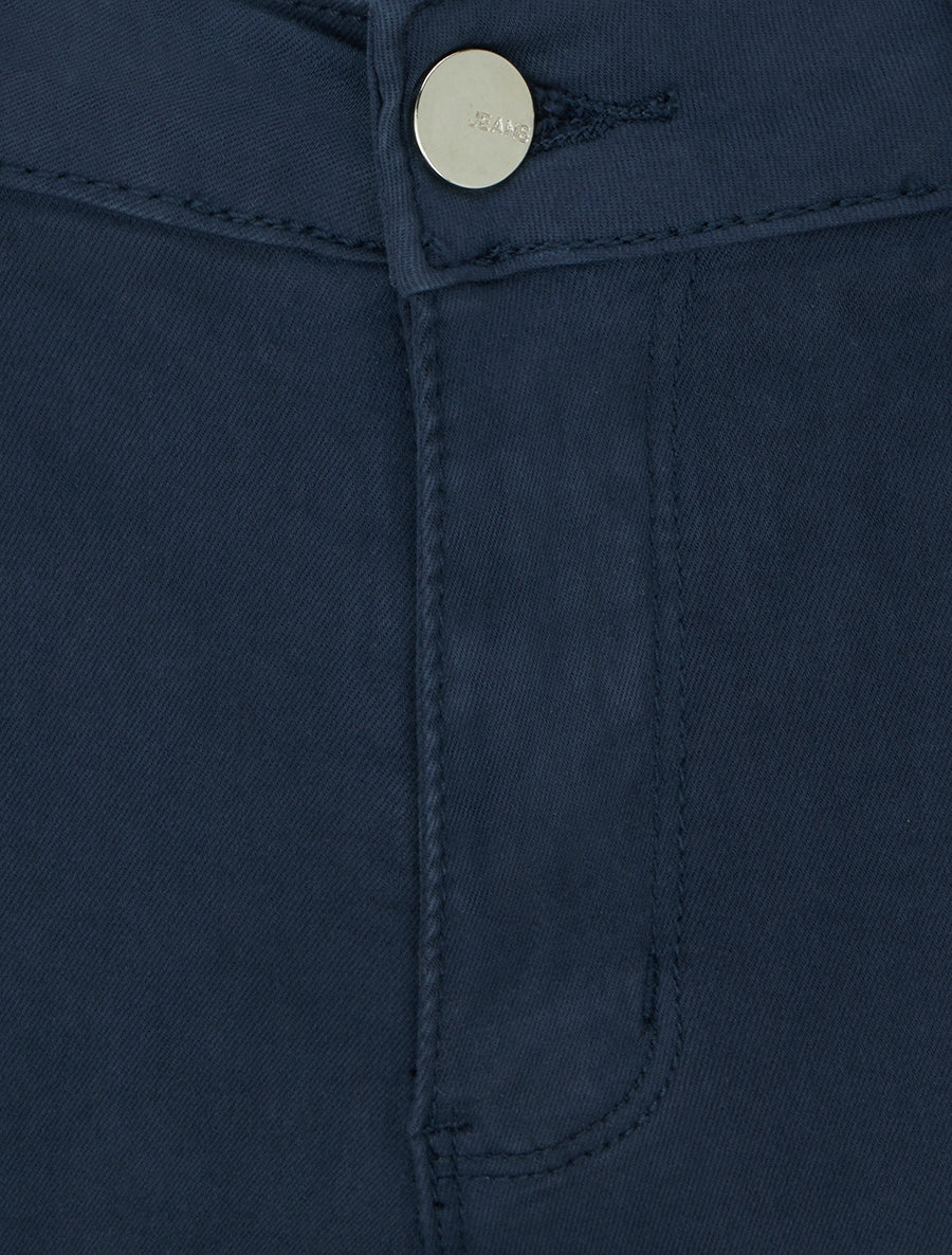 Jean skinny uni à taille standard - Marine - 3