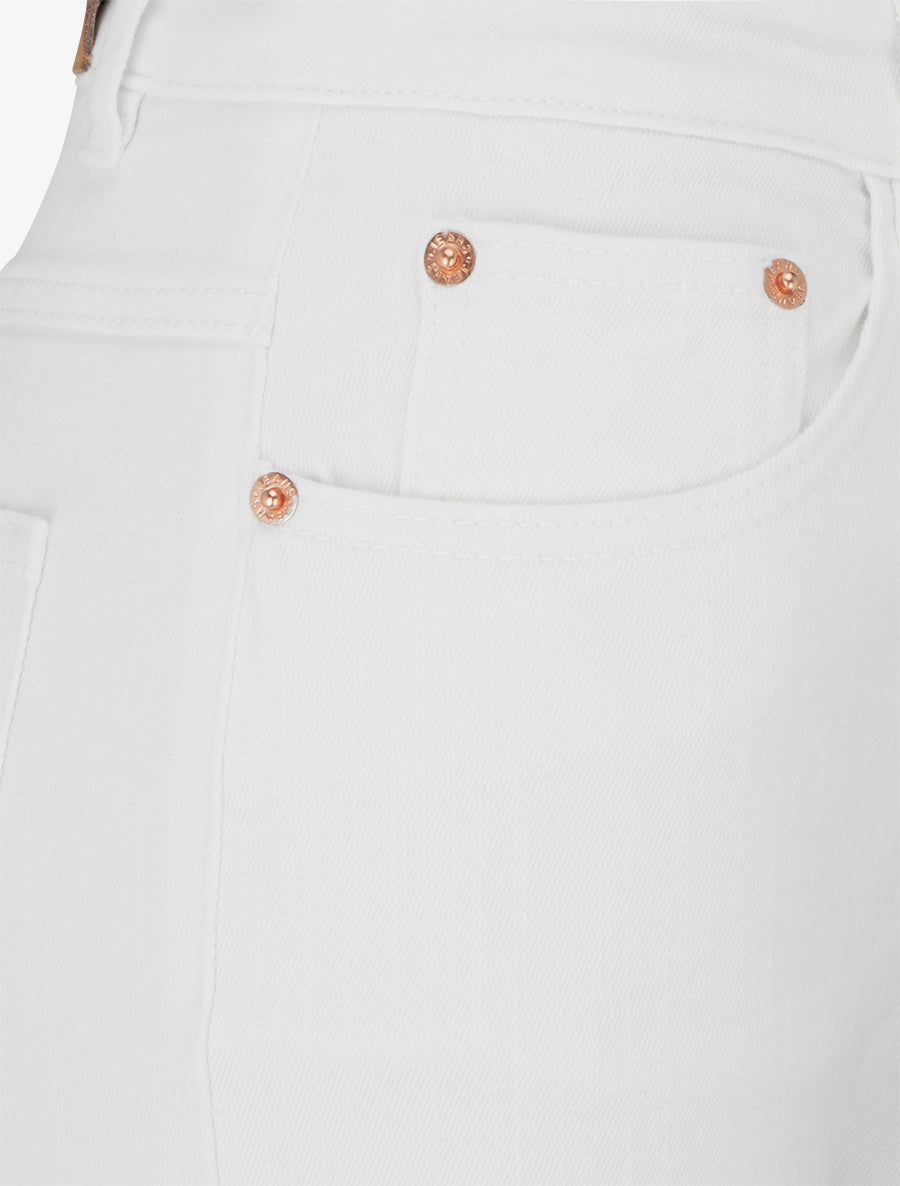 Jean mom taille haute - Blanc - 3