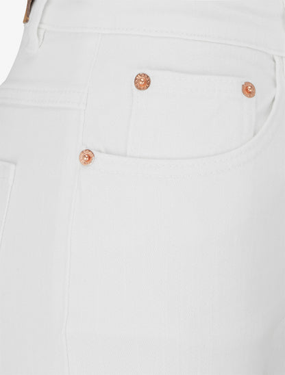 Jean mom taille haute - Blanc - 3