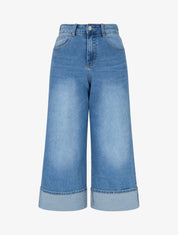 Pantacourt push up à revers - Bleu - 1