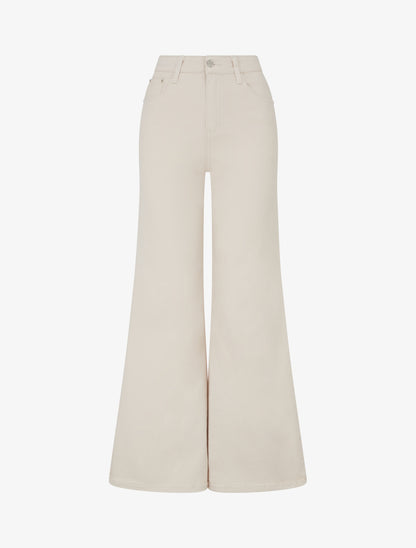 Jean wide leg coupe droite - Beige - 1