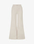 Jean wide leg coupe droite - Beige - 1
