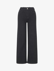 Jean grande taille coupe droite - Noir - 1