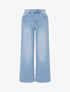 Jean push up à coutures apparentes coupe droite - Bleu - 1