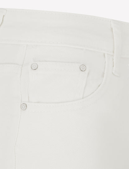 Jean wide leg taille haute - Écru - 3