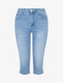 Pantacourt push up en jean - Bleu - 1