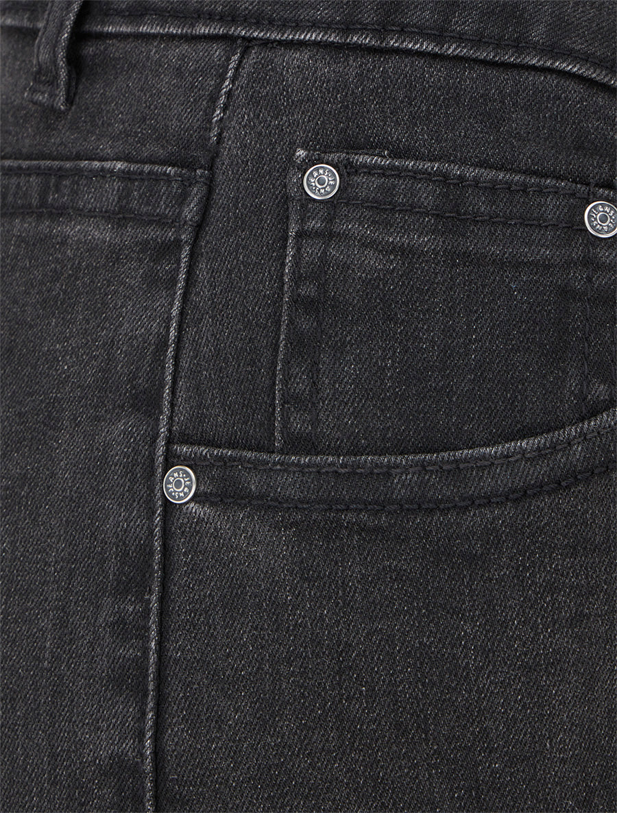 Jean wide leg taille haute - Gris anthracite - 3
