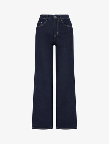 Jean stretch coupe ample - Bleu brut - 1