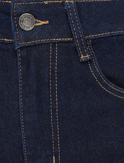 Jean stretch coupe ample - Bleu brut - 3