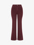 Jean droit taille haute - Lie de vin - 1